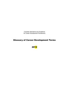 Glossary of Career Development Terms
