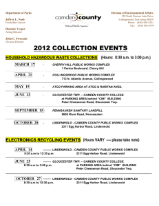 2012 collection events