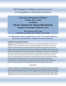 Please join the Department of Physics Tuesday, May 5, 2015