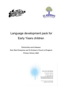 Language development pack for Early Years children