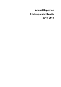 Earthquake-related drinking-water monitoring in