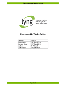 Rechargeable Works - Lyng Community Association