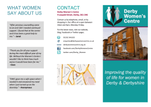 groups & Courses - Derby Women`s Centre