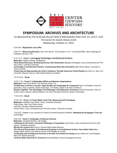 symposium: archives and architecture