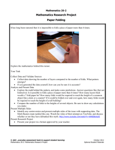 Paper Folding Task