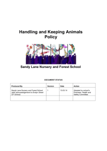 Handling and Keeping Animals in School (W)