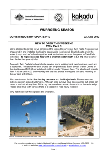 Kakadu National Park - Tourism Industry update #10 2012