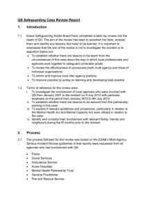 QS Summary Report - Essex Safeguarding Adults Board