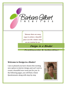 Color Preferences - Barbara Gilbert Interiors