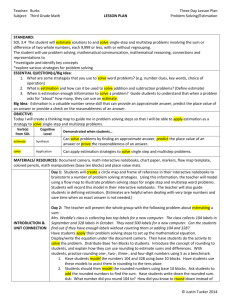 Elementary Tiered Lesson Plan Template