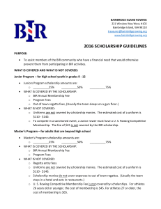 2016 scholarship guidelines