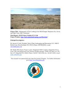 Final report 2013 - Native Plant Landscaping and Restoration