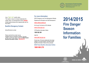 2014/15 Fire Danger Season Information for Families