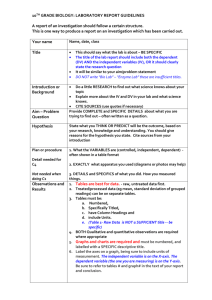 Lab Rubric and Lab Writeup Structure EDITED