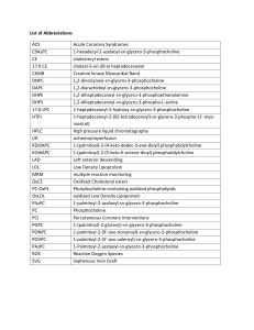 List of Abbreviations ACS Acute Coronary Syndromes C9AzPC 1