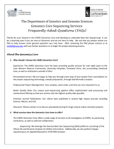 Department of Genetics Data Archival Policy