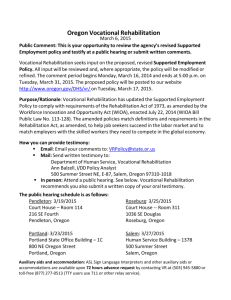 Invitation to Public Hearing for Supported Employment 03-06-15