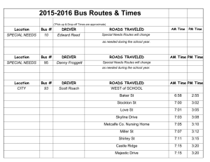 2015-16 Bus Routes - Metcalfe County Schools