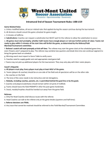 Tournament Rules - West Mont United Soccer Association