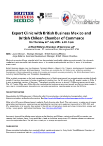 Export Britain Business Clinic on Mexico and Chile 24 th July