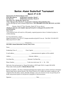 Benton Alumni Basketball Tournament March 27 & 28