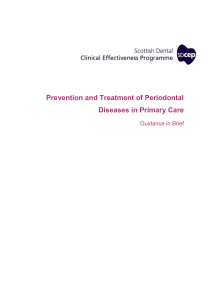 Prevention and Treatment of Periodontal Diseases in
