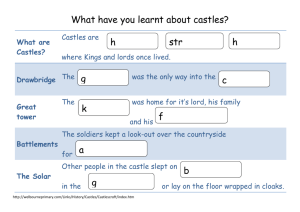 What have you learnt about castles? What are Castles? str h h