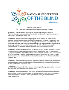 Resolution 2013-05 - National Federation of the Blind of Arizona