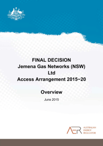Final decision JGN distribution access arrangement