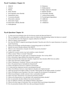 Psych Questions and Vocab 16