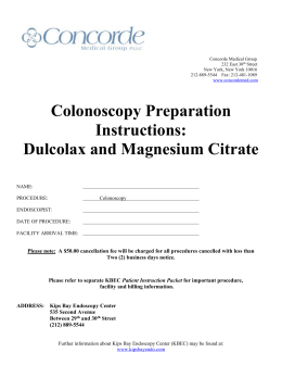 Bisacodyl Dosage For Colonoscopy