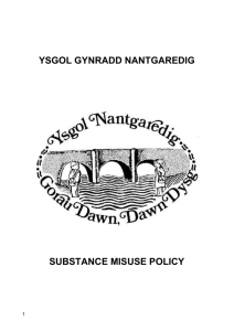 Substance Misuse Policy - Ysgol Gynradd Nantgaredig