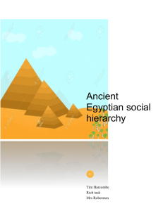 Ancient Egyptian social hierarchy