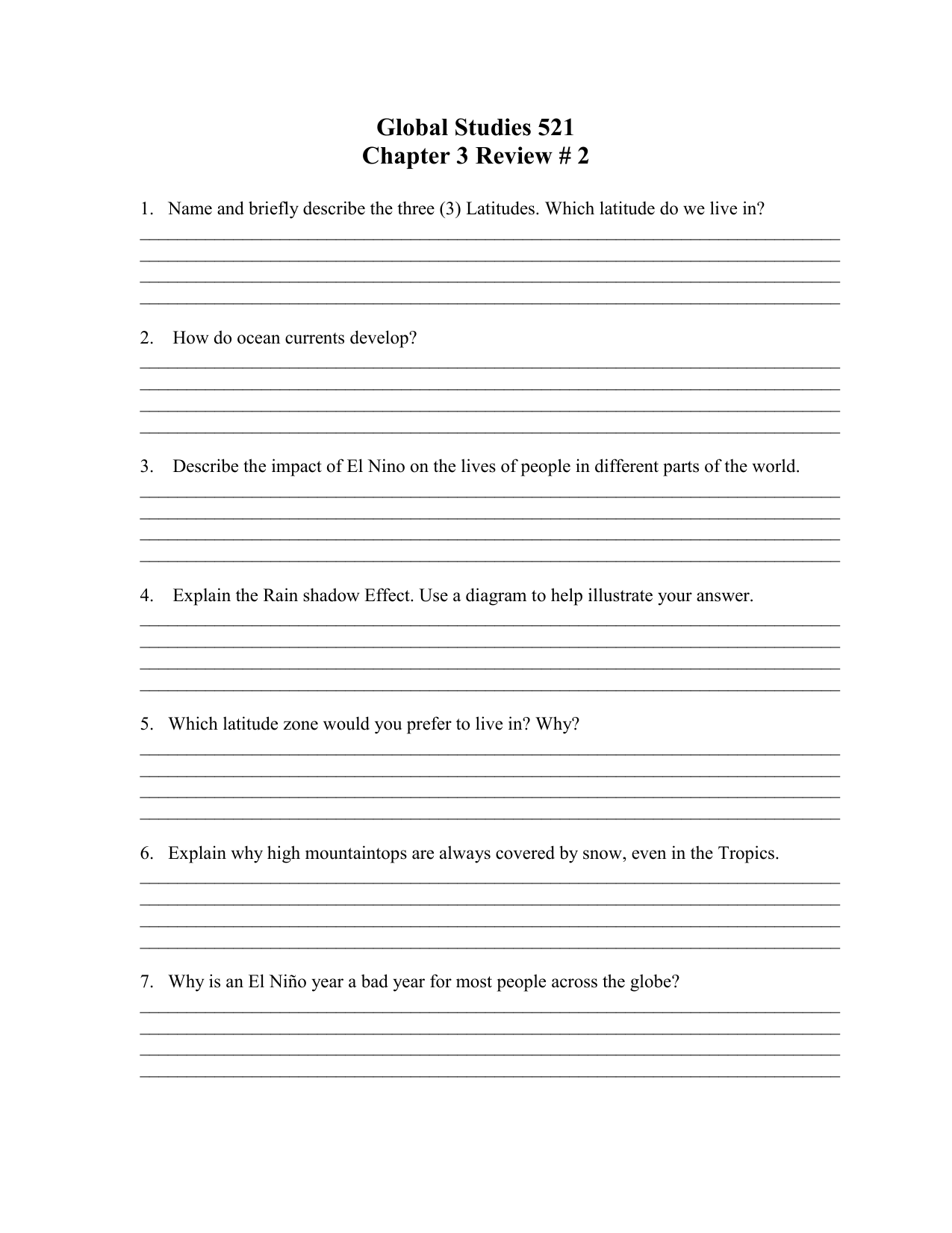 Worksheet 2 El badeværelse zoner