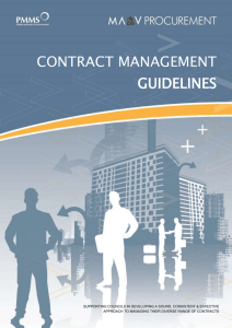 Contract management guidelines - Municipal Association of Victoria