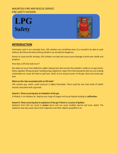 Safety Tips for LP Gas - Mauritius Fire and Rescue Service