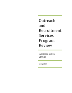 Outreach Program Review - Evergreen Valley College