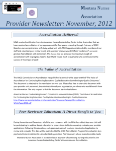 Provider Newsletter November 2012