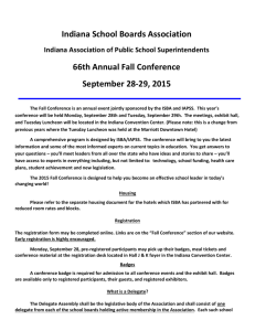 66th Annual Fall Conference - Indiana School Boards Association