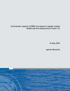 An Economic Analysis of FRDC Investment in Aquatic Animal Health