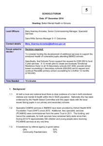 5.0 Mental Health Paper to Schools Forum Dec14v9