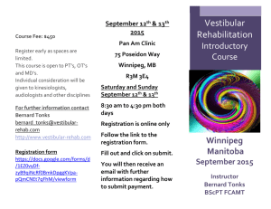 Winnipeg - Dizziness and Balance Rehabilitation Clinic