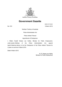 Government Gazette - Northern Territory Government