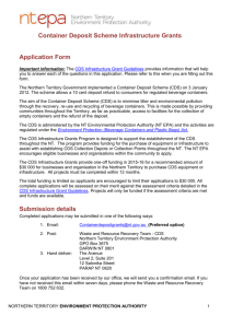 Applications - NT EPA - Northern Territory Government