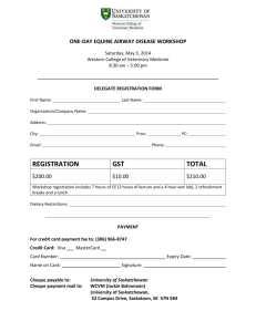 Equine airway disease workshop registration form