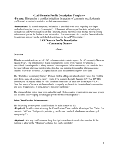 Proposed LAS Enhancements to Support Topo-Bathy Lidar