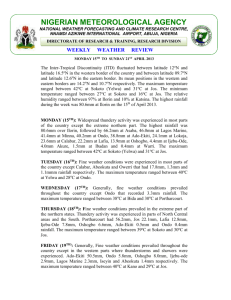 WxRev-WK16 APR 2013 - Nigerian Meteorological Agency
