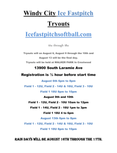 Windy City Ice Fastpitch Tryouts
