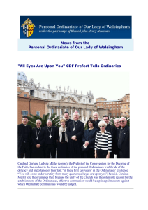 News from the UK Ordinariate Feb 2014