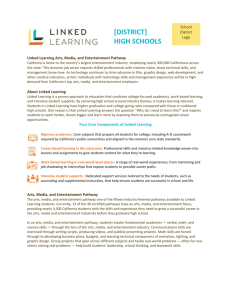 Arts, Media and Entertainment Pathways One-Pager